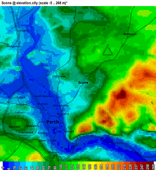 Zoom OUT 2x Scone, United Kingdom elevation map