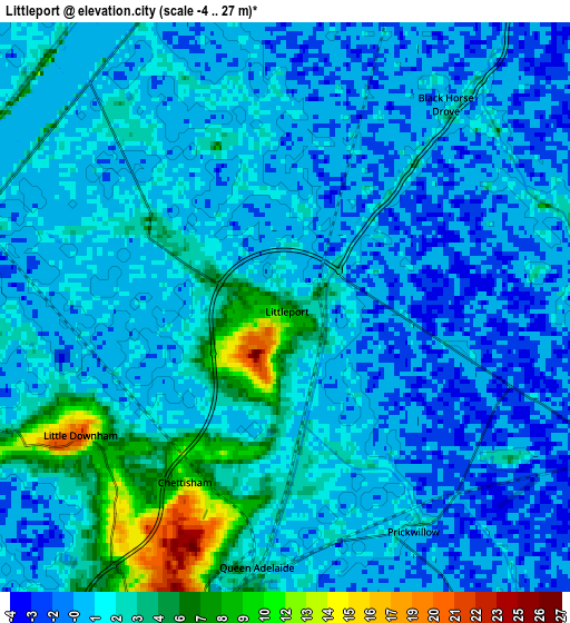 Zoom OUT 2x Littleport, United Kingdom elevation map