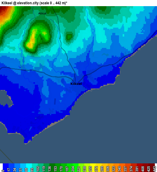 Zoom OUT 2x Kilkeel, United Kingdom elevation map