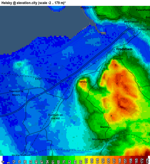 Zoom OUT 2x Helsby, United Kingdom elevation map