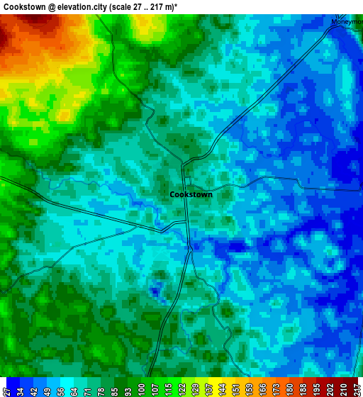 Zoom OUT 2x Cookstown, United Kingdom elevation map