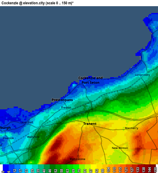 Zoom OUT 2x Cockenzie, United Kingdom elevation map