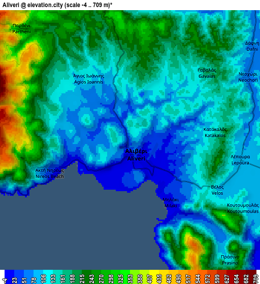 Zoom OUT 2x Alivéri, Greece elevation map