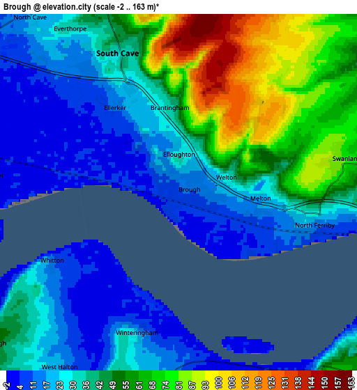 Zoom OUT 2x Brough, United Kingdom elevation map