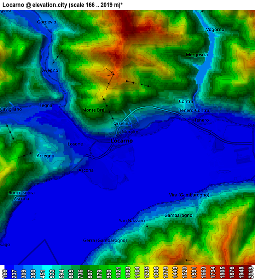 Zoom OUT 2x Locarno, Switzerland elevation map