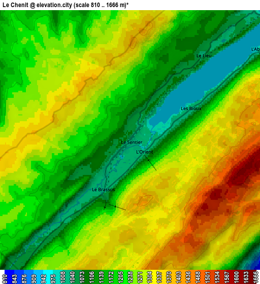 Zoom OUT 2x Le Chenit, Switzerland elevation map