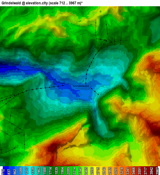 Zoom OUT 2x Grindelwald, Switzerland elevation map