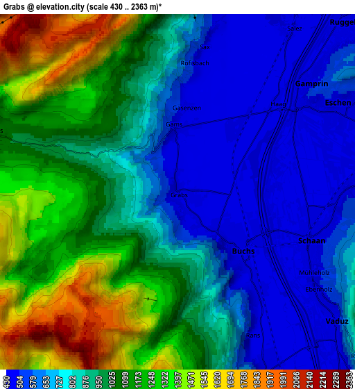 Zoom OUT 2x Grabs, Switzerland elevation map