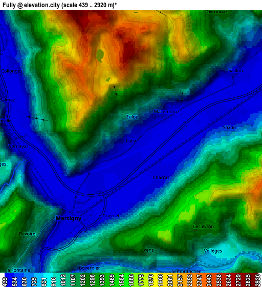 Zoom OUT 2x Fully, Switzerland elevation map