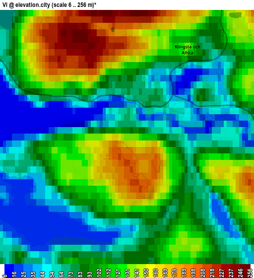 Zoom OUT 2x Vi, Sweden elevation map