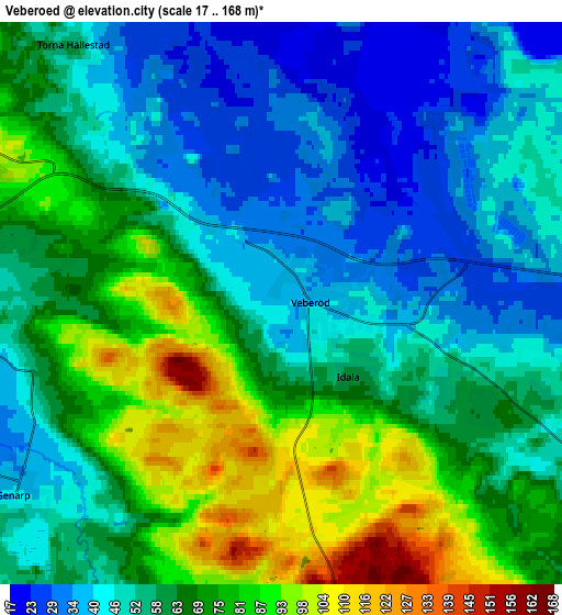 Zoom OUT 2x Veberöd, Sweden elevation map