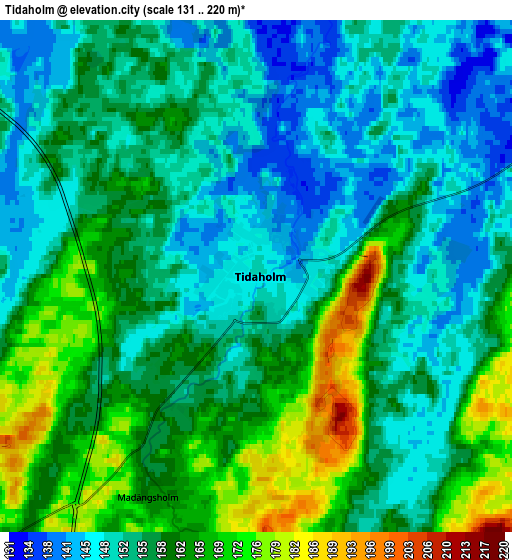 Zoom OUT 2x Tidaholm, Sweden elevation map