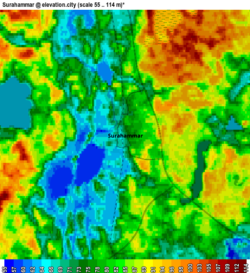 Zoom OUT 2x Surahammar, Sweden elevation map