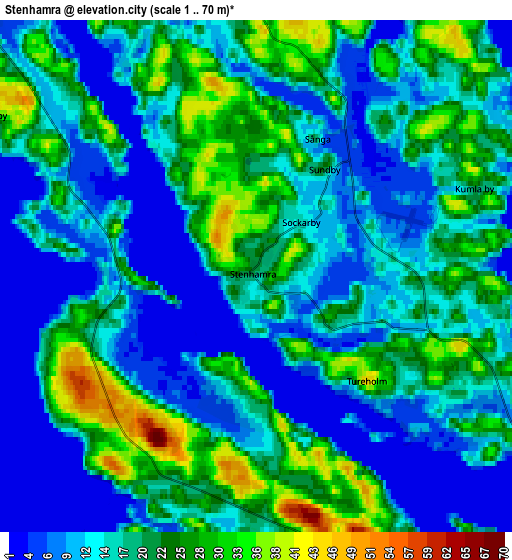 Zoom OUT 2x Stenhamra, Sweden elevation map