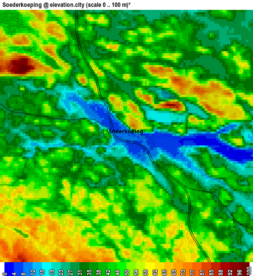 Zoom OUT 2x Söderköping, Sweden elevation map