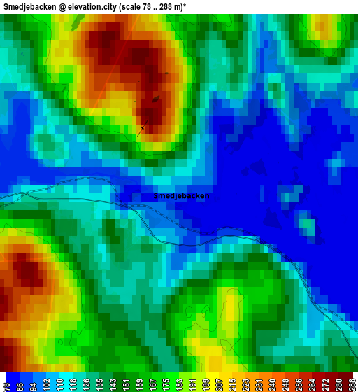 Zoom OUT 2x Smedjebacken, Sweden elevation map