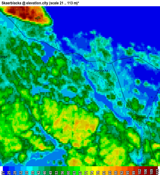 Zoom OUT 2x Skärblacka, Sweden elevation map