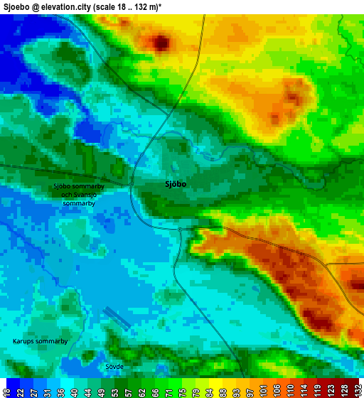 Zoom OUT 2x Sjöbo, Sweden elevation map