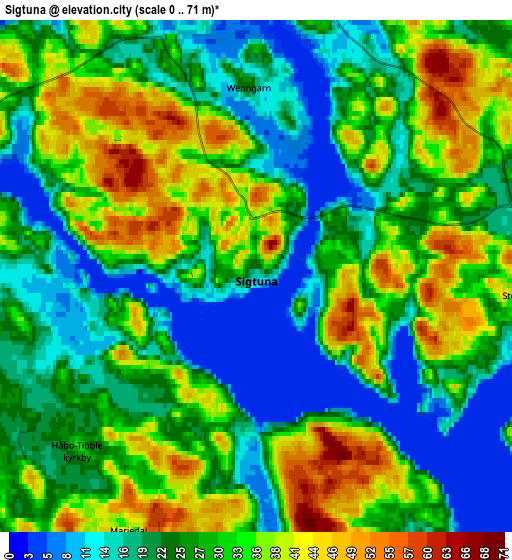 Zoom OUT 2x Sigtuna, Sweden elevation map