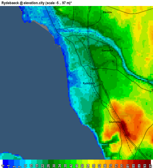 Zoom OUT 2x Rydebäck, Sweden elevation map