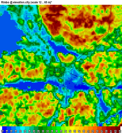 Zoom OUT 2x Rimbo, Sweden elevation map