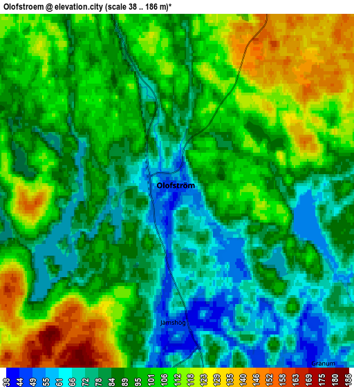 Zoom OUT 2x Olofström, Sweden elevation map