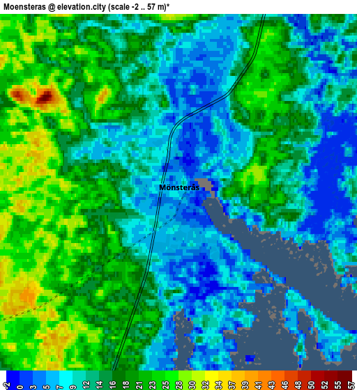 Zoom OUT 2x Mönsterås, Sweden elevation map