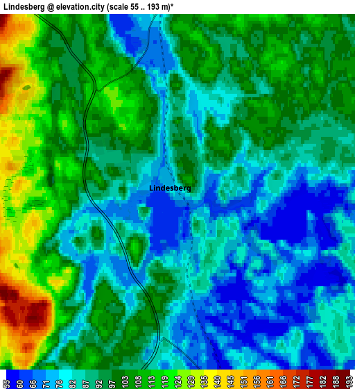 Zoom OUT 2x Lindesberg, Sweden elevation map