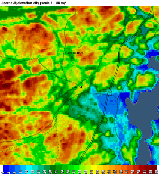 Zoom OUT 2x Järna, Sweden elevation map