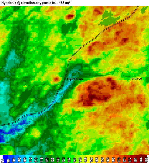 Zoom OUT 2x Hyltebruk, Sweden elevation map