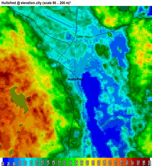 Zoom OUT 2x Hultsfred, Sweden elevation map