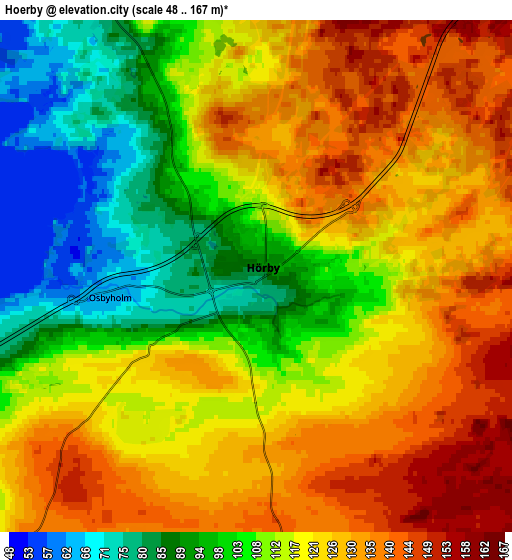 Zoom OUT 2x Hörby, Sweden elevation map