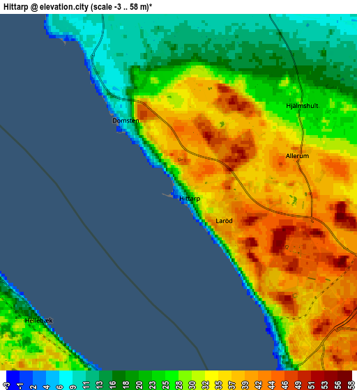 Zoom OUT 2x Hittarp, Sweden elevation map