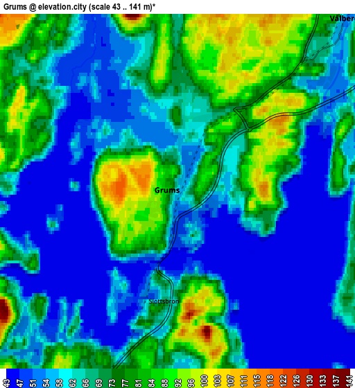 Zoom OUT 2x Grums, Sweden elevation map