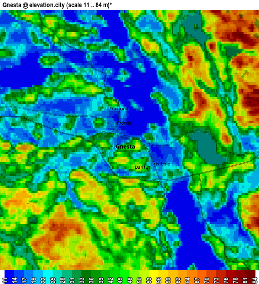 Zoom OUT 2x Gnesta, Sweden elevation map