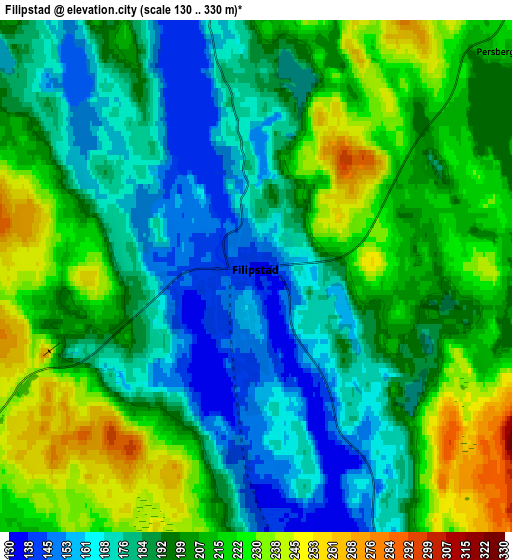 Zoom OUT 2x Filipstad, Sweden elevation map