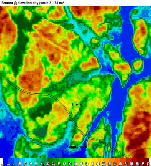 Zoom OUT 2x Brunna, Sweden elevation map