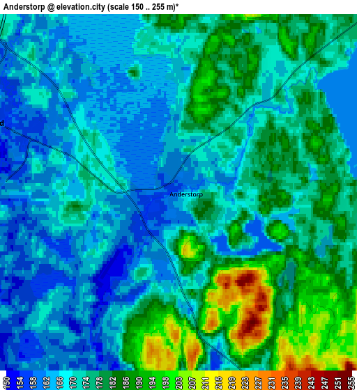 Zoom OUT 2x Anderstorp, Sweden elevation map