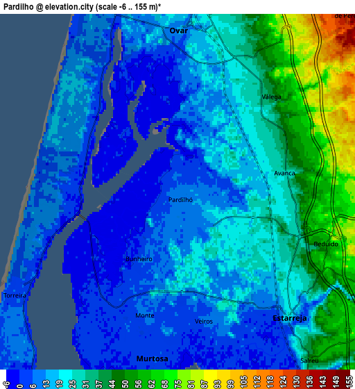 Zoom OUT 2x Pardilhó, Portugal elevation map