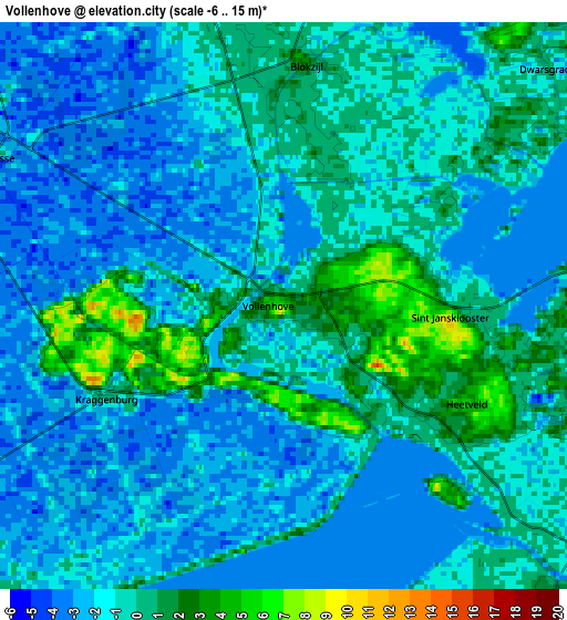 Zoom OUT 2x Vollenhove, Netherlands elevation map