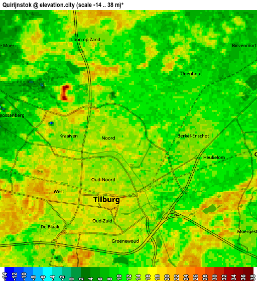 Zoom OUT 2x Quirijnstok, Netherlands elevation map