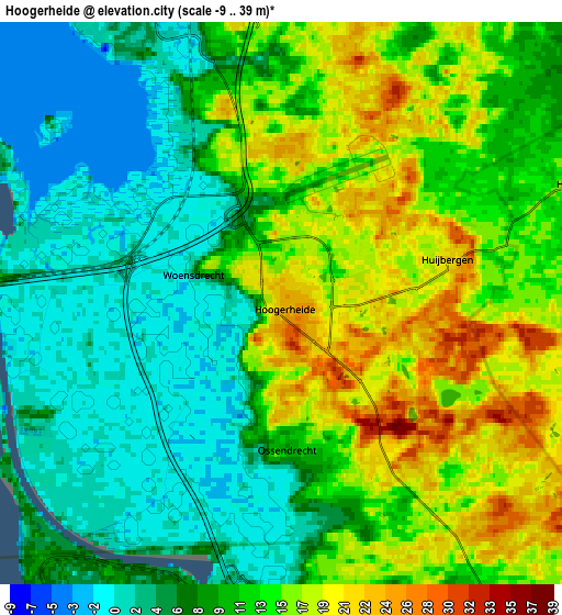 Zoom OUT 2x Hoogerheide, Netherlands elevation map