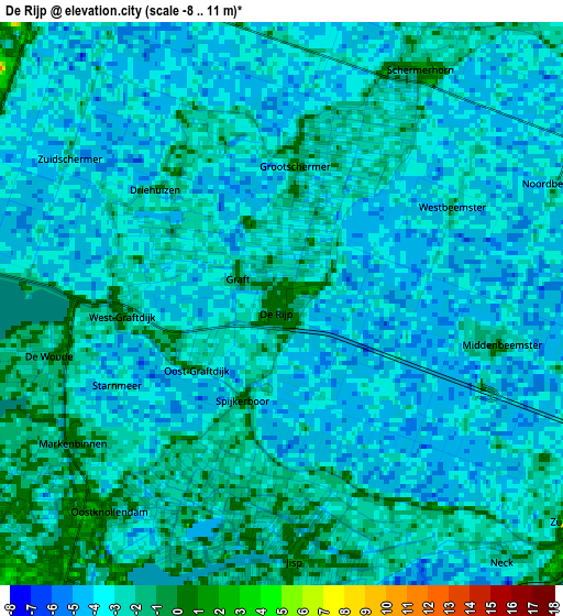 Zoom OUT 2x De Rijp, Netherlands elevation map