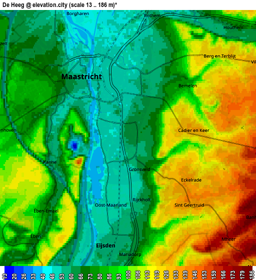 Zoom OUT 2x De Heeg, Netherlands elevation map