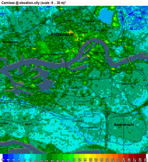 Zoom OUT 2x Carnisse, Netherlands elevation map