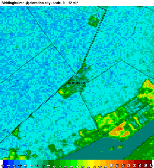 Zoom OUT 2x Biddinghuizen, Netherlands elevation map