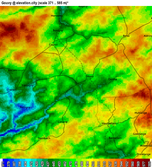 Zoom OUT 2x Gouvy, Belgium elevation map