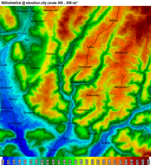 Zoom OUT 2x Wilhelmsthal, Germany elevation map