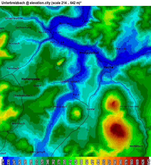 Zoom OUT 2x Unterbreizbach, Germany elevation map