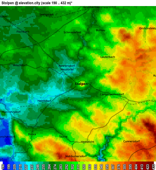 Zoom OUT 2x Stolpen, Germany elevation map